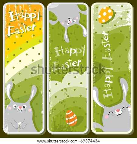 easter bunny pics cartoon. stock vector : Easter bunny