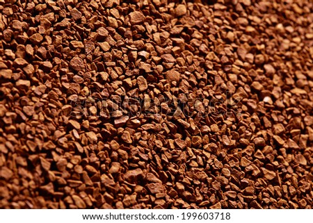 Soluble coffee background