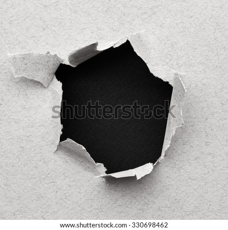 Black hole in paper. Abstract background