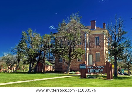 A small town library in Fairplay, Colorado illustrates 1800s architecture in rural America