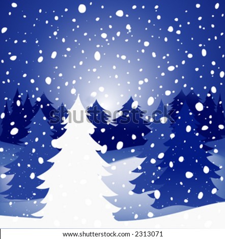 Falling Snow Clipart. stock vector : Snow falling