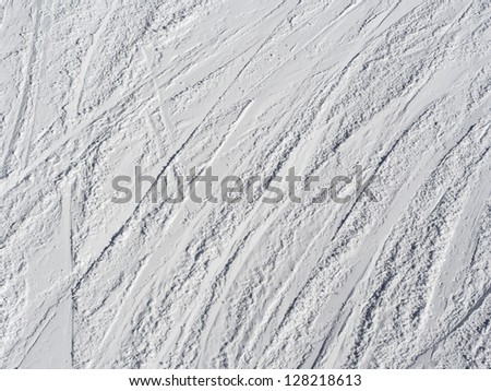 Snow and ski background