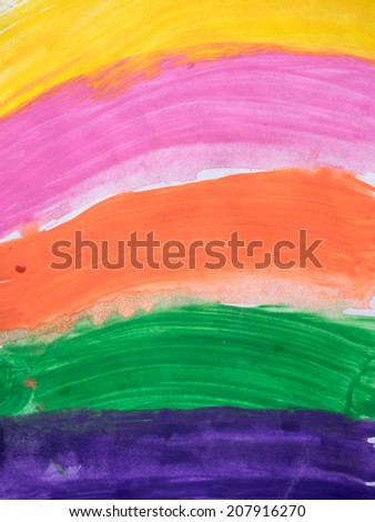 Painted rainbow background