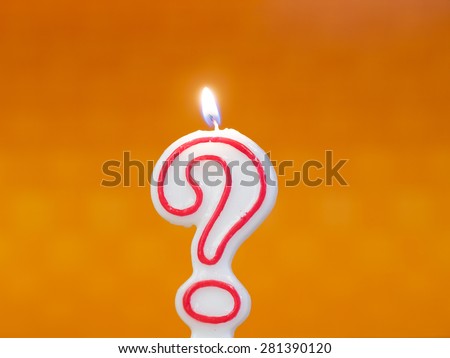 Unknown birthday age candle