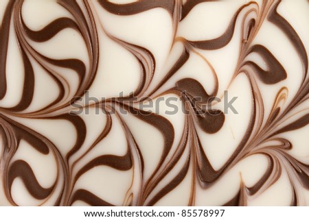 Chocolate swirl abstract