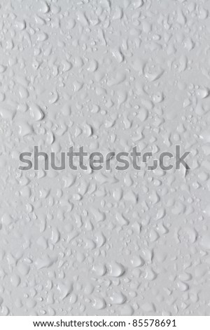 Water beaded on tile