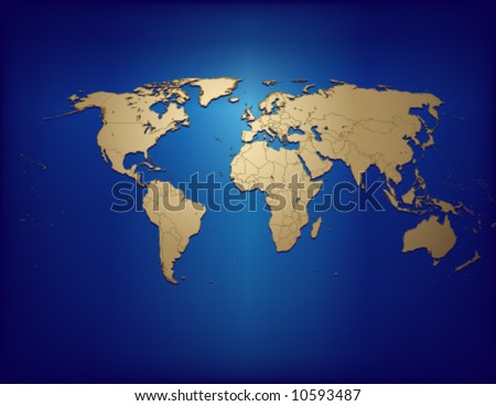   World  Countries on Map Of The World Countries Stock Vector 10593487   Shutterstock