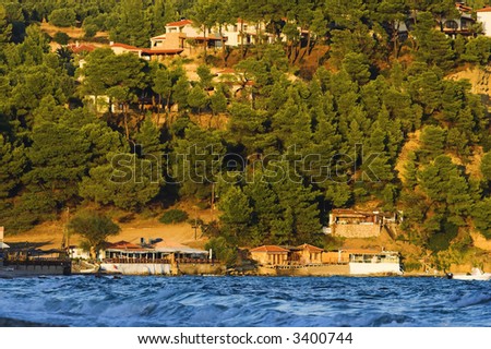 Villas over sea, Greece