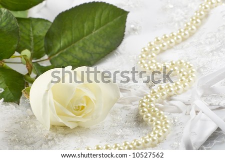 stock photo nice wedding background wedding dress fabric with pearls and a 