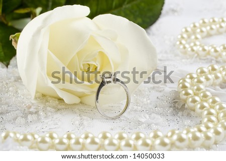 stock photo Nice wedding background wedding dress fabric with pearls