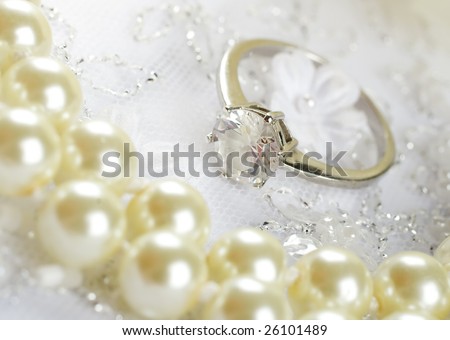 stock photo nice wedding background wedding dress fabric with pearls and 