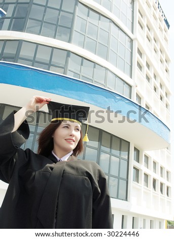graduation woman portrait