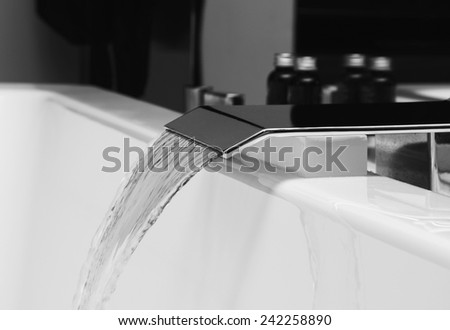 luxury water tap in spa