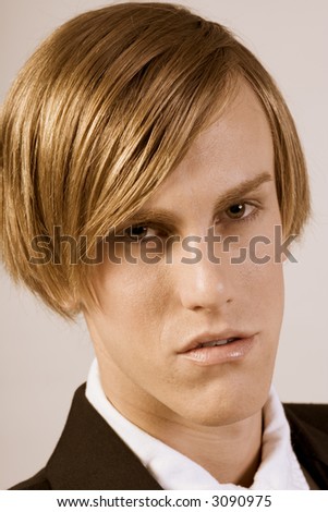 blonde male hairstyles. of young londe male with