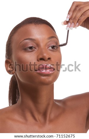 african american eye makeup. eye makeup model.