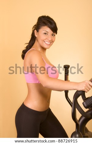 Woman On Elliptical