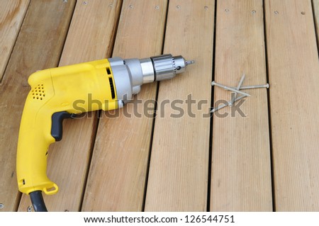 Power Drill on New Deck