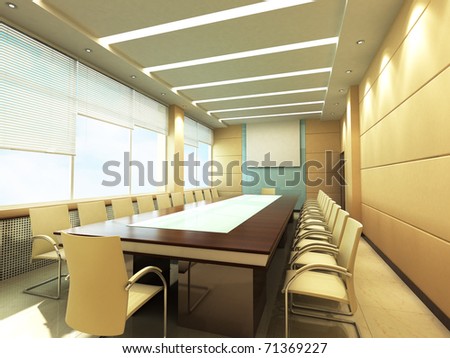 Business Meeting Room In Office With Modern Decoration Stock Photo ...