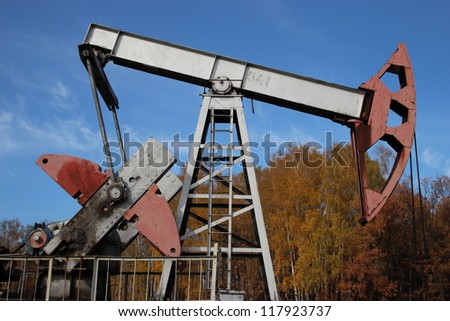 Oil production. oil pumps Russia