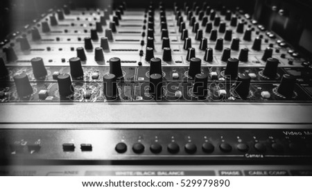 Sound Recording Equipment (Media Equipment). Recording studio.