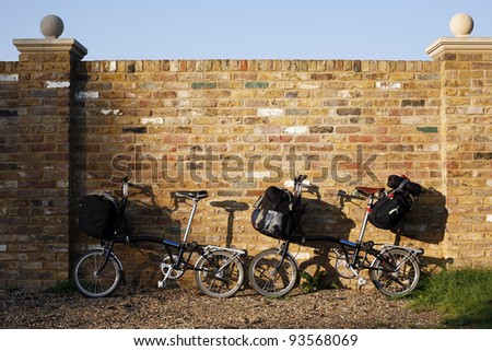 Folding bicycle while cycling around in the UK