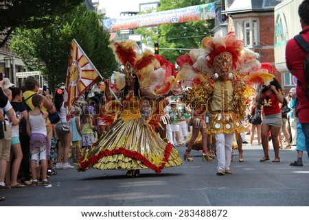 COBURG, GERMANY - JULY 14, 2013: Coburg, Germany: an annual festival of samba in Coburg, Germany.