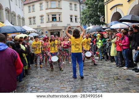 COBURG, GERMANY - JULY 15, 2012: Coburg, Germany: an annual festival of samba in Coburg, Germany.
