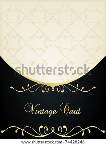 vintage wedding card