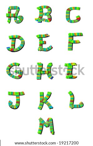 letter art m. Free Alphabet Clip Art by