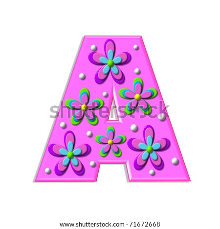 funky letter a