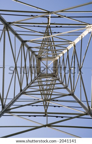 a high voltage transmission tower bringing electrical power to the good citizens
