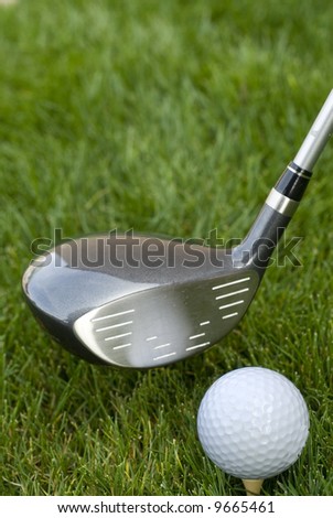 golf club clip art. stock photo : Golf ball and