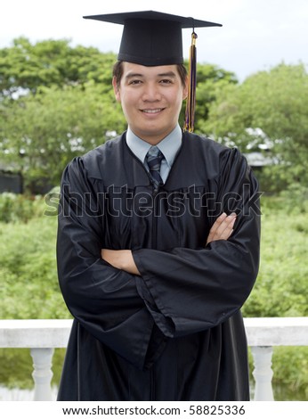 Man Graduating