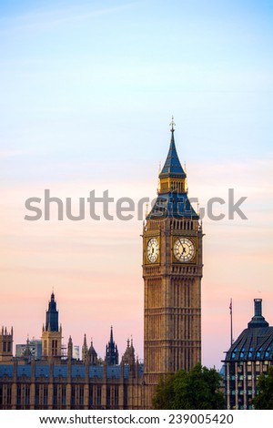 Big Ben Clock Tower, London England UK