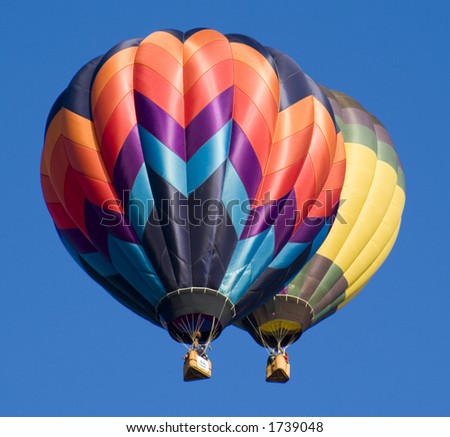 Hot air balloons at Rocky Mountain Hot air Balloon festival.