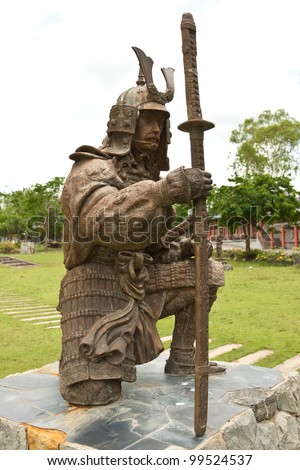 Chinese warrior statue