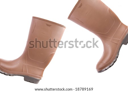 Brown Rubber Boots