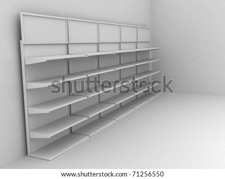 Shop shelves