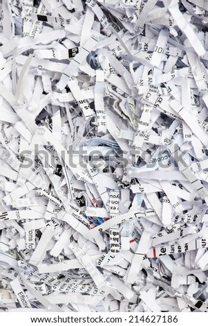 Shredded paper texture background