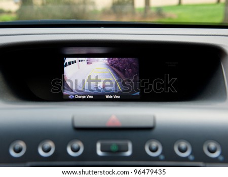 Car backup camera video display