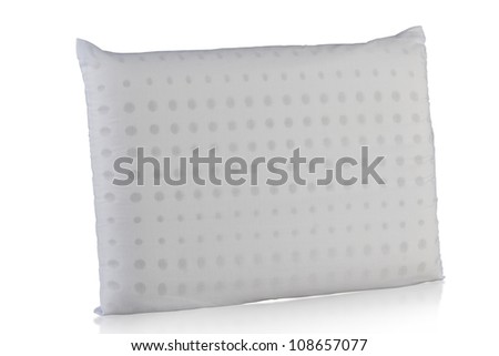 Clean white pillow filling inside with soft rubber
