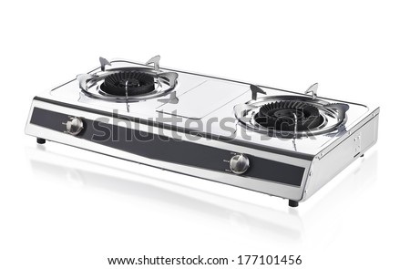 portable gas stove isolated on white background