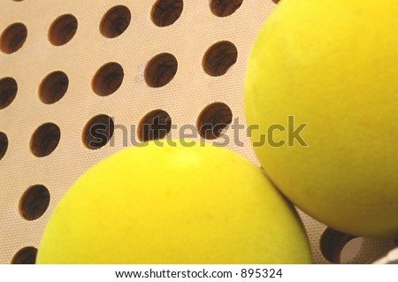 platform paddle balls and fiberglass paddle