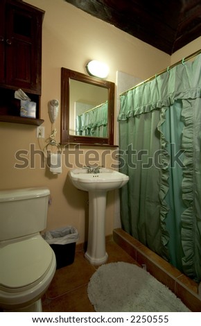 hotel bathroom in central america modern clean