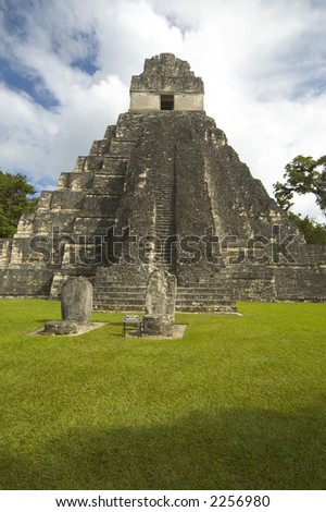 temple #I tikal guatemala temple of the great jaguar in the great plaza