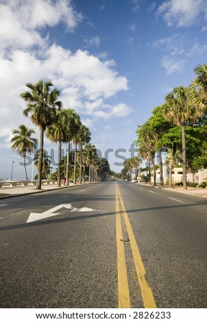 the malecon boulevard santo domingo dominican republic - stock photo the malecon boulevard santo domingo dominican republic - stock photo