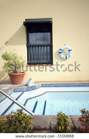 roof top plunge swimming pool luxury hotel old san juan puerto rico