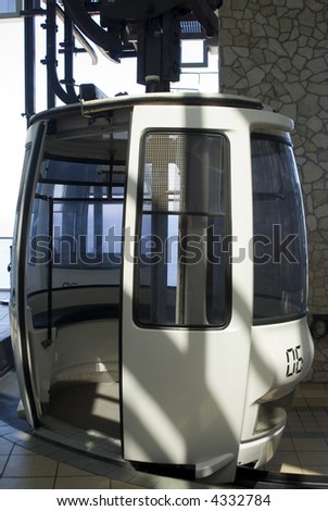 funivia cable car connecting taormina sicliy with lido di mazzaro italy