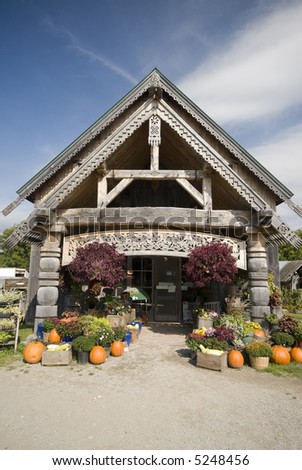 rural vermont road side retail store farm vegetable stand