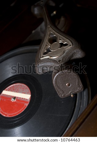 antique record music player vinyl disc made in ecuador south america
